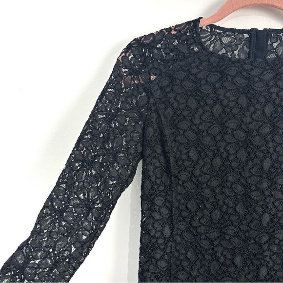 Aritzia Talula Long Sleeve Black Lace dress Sz 2 - Picture 2 of 13